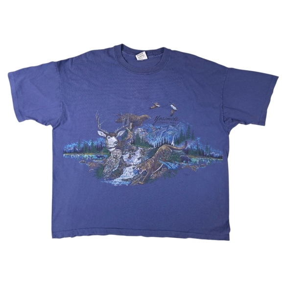 VINTAGE YOSEMITE DOUBLE SIDED SHIRT - Picture 1 of 5